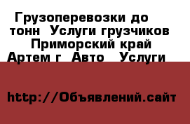 Грузоперевозки до 1,5 тонн. Услуги грузчиков - Приморский край, Артем г. Авто » Услуги   